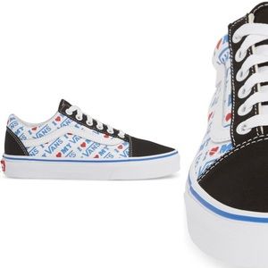 Vans Old Skool I Heart Vans Sneakers Size 8.5 NWT